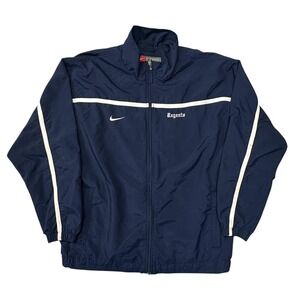 Nike Team‎ Regents Jacket Mens L Blue Full Zip Track Windbreaker BLM VTG 2004